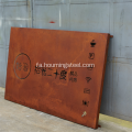 ASTM CORTEN AB WHEALHING چشم انداز باغ فولادی